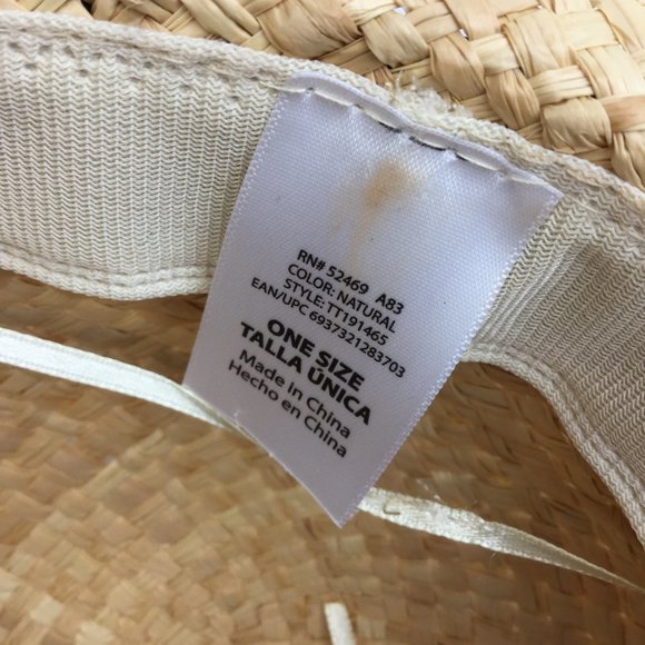 Straw hat summer vibes words floppy hat - Picture 6 of 6